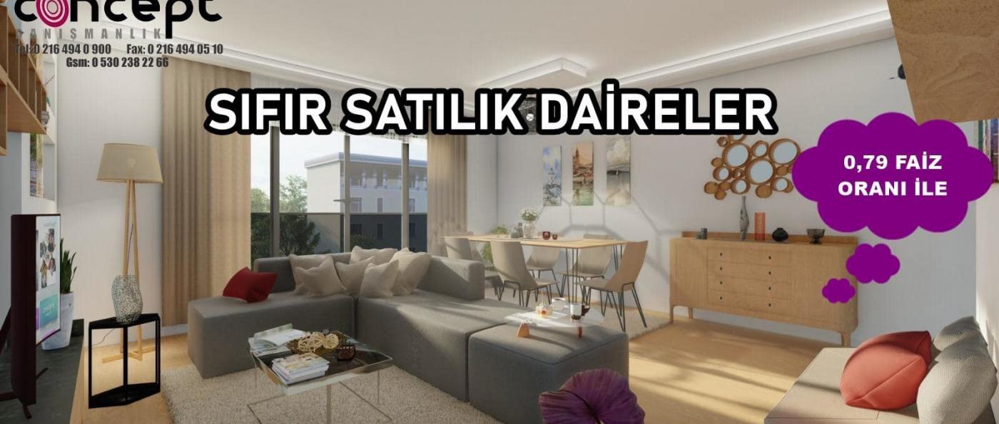 Sıfır satılık daireler Tuzla