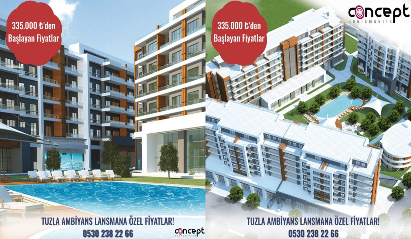 Şahsuvaroğlu Ambiyans Tuzla konut projesi Tuzla Satılık Daire